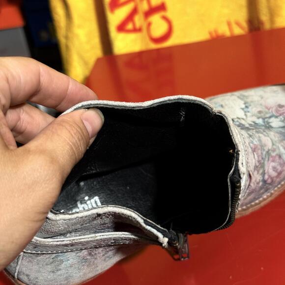 Free People Floral Ankle Boots with Strap Details - Picture 6 of 9